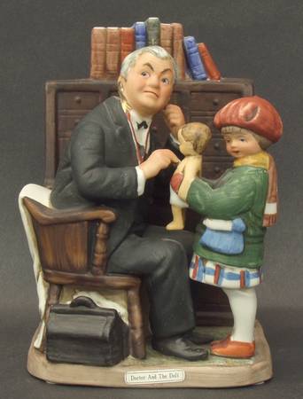 Norman Rockwell Doctor And Doll - Boxed