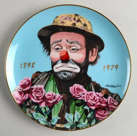 Dave Grossman Plates-Single Issue Emmett Kelly Circus Collection Commemora - Boxed