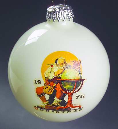 Norman Rockwell-Ball Ornament by Dave Grossman
