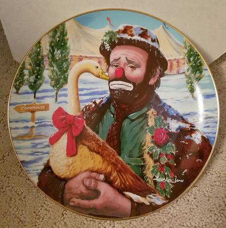 Emmett Kelly Christmas Plate Christmas Feast - Boxed