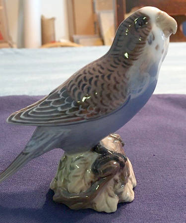 Dahl Jensen Figurine Parakeet-Blue - No Box