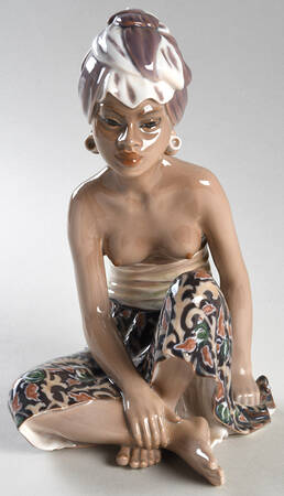 Dahl Jensen Figurine Bali Woman With Turban - No Box