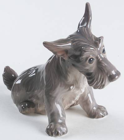 Dahl Jensen Figurine Scottish Terrier - No Box