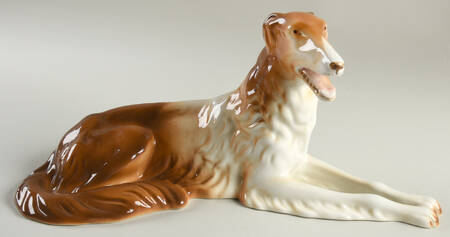 Royal Dux Figurine #2(Newer) Borzoi - No Box