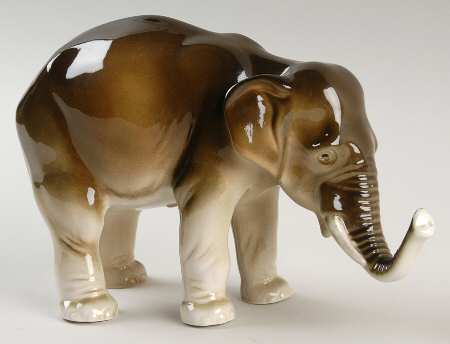 Royal Dux Figurine #2(Newer) Elephant Gloss - No Box