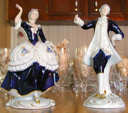Royal Dux Figurine #2(Newer) Dancing Couple-Rococo (Pair) - No Box