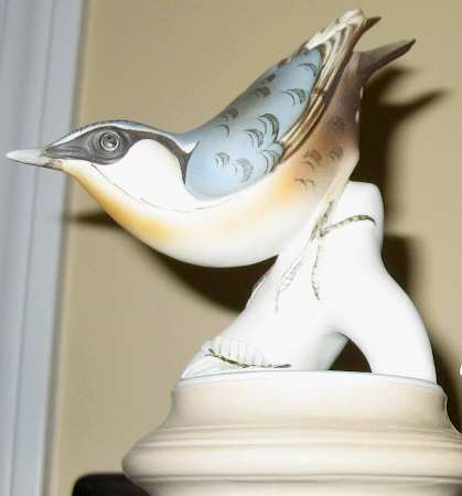 Royal Dux Figurine #2(Newer) Nuthatch - No Box