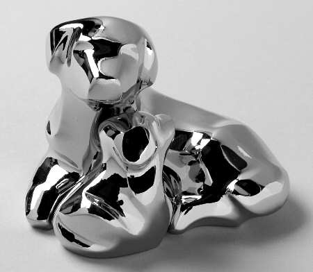 Barnyard Collection Dogs-Pair Nickel Plate - Boxed