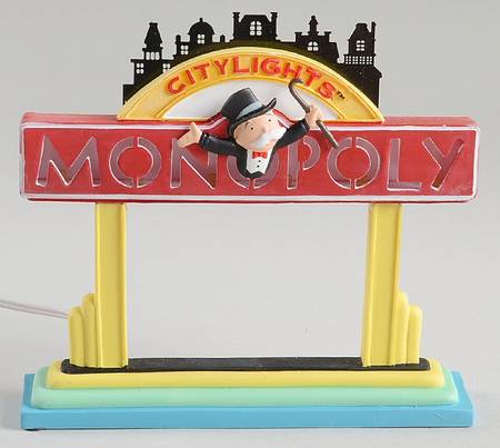Monopoly Collection Citylights Monopoly Sign - Boxed