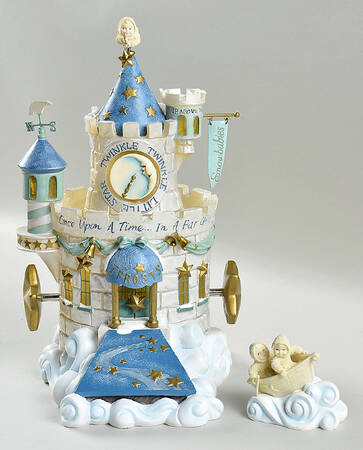 Storybook Village Frosty Frolc Castle-Set Of 2 - Boxed