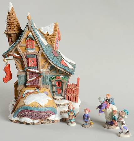 Storybook Village The Old Woman Cobbler-Set Of 5 - Boxed