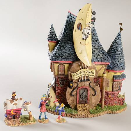 Storybook Village Hd Diddles & Fiddles-Set Of 4 - Boxed