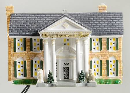Snow Village Ornament Elvi Presley's Graceland - Boxed