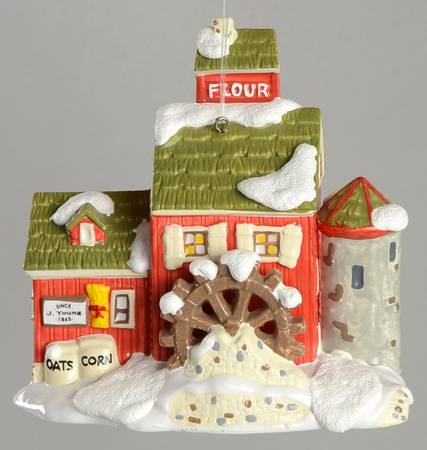 Snow Village Ornament J Young's Granary - Boxed
