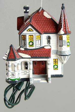 Snow Village Ornament Queen Anne Victorian - Boxed