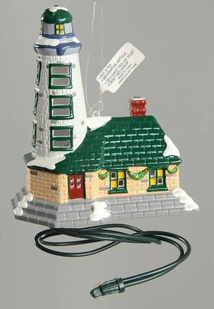 Snow Village Ornament Lighthouse - Boxed