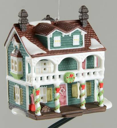 New England Village Ornament Captain's Cottage - Boxed