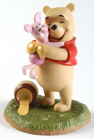 Pooh and Friends-Figurines A Good Friend Sticks To You Like Honey - With Box
