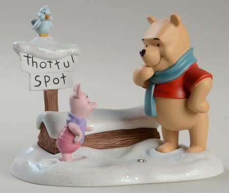 Pooh and Friends-Figurines Friendship Warms Us In Winter Snow - Boxed