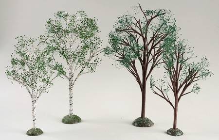 Seasons Bay Spring-Summer Trees-Set Of 4 - Boxed