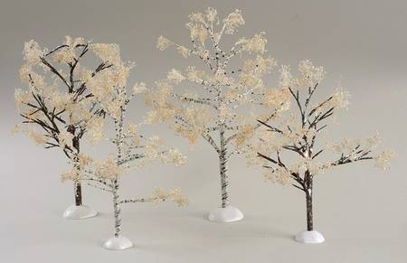 Seasons Bay Winter Trees-Set Of 4 - Boxed