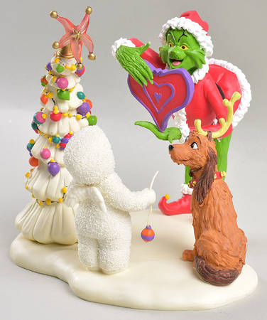 Snowbabies Guest Collection Snowglobes Grinch At The Heart Of Christmas - Boxed