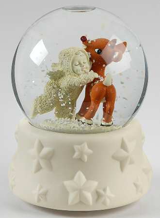 Snowbabies Guest Collection Snowglobes I Love You Rudolph - Boxed