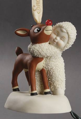 Snowbabies Guest Collection Ornaments I Would Even Say It Glows-Rudolph - Boxed