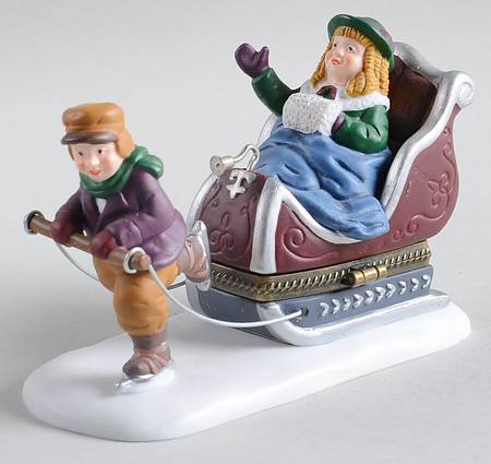 Dickens Hinged Boxes Sleighride - Boxed