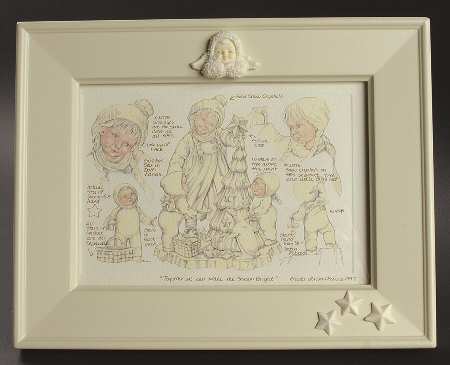 Snowbabies Friendship Club Figurine 1997-1998 Friendship Club Picture Frame - Boxed