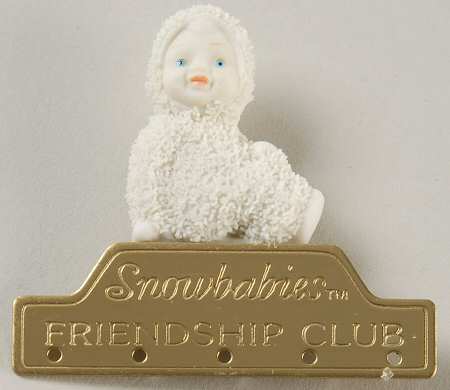 Snowbabies Friendship Club Figurine 1998-1999-Friendship Club Pendant - Boxed