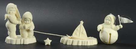Snowbabies Friendship Club Figurine 2000-Friendship Club Kit-Sailing The Sea - With Box