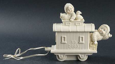Snowbabies Friendship Club Figurine The End Of The Line-2002-2003 Club Exclu - Boxed