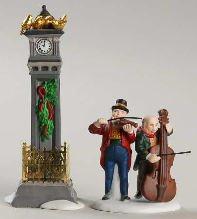 Twelve Days of Dickens Village Four Calling Birds-Set Of 2 - Boxed