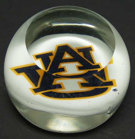 Collegiate Glass Paperweight Auburn University-2 - Boxed