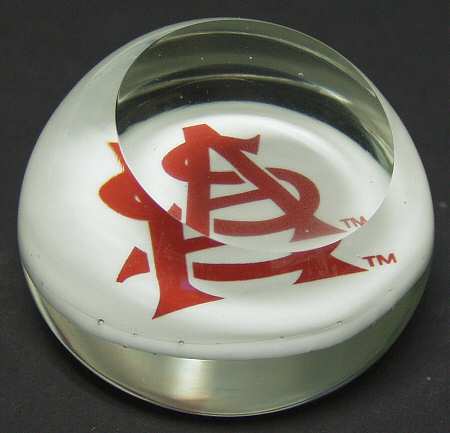 Collegiate Glass Paperweight Arizona State University - With Box