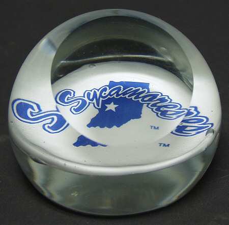 Collegiate Glass Paperweight Indiana State University - Boxed