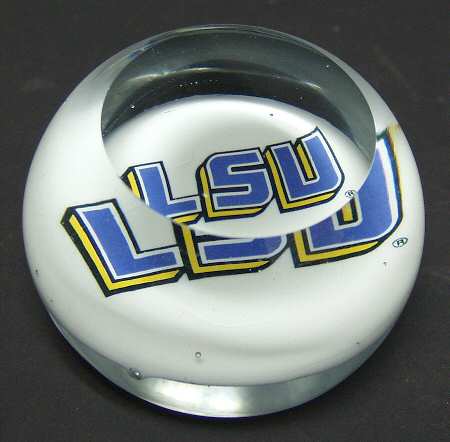 Collegiate Glass Paperweight Louisiana State University - Boxed