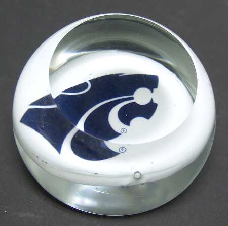 Collegiate Glass Paperweight Kansas State University - Boxed