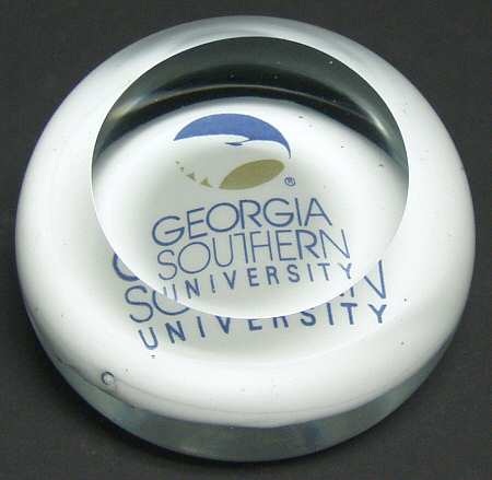 Collegiate Glass Paperweight Georgia Southern University - Boxed