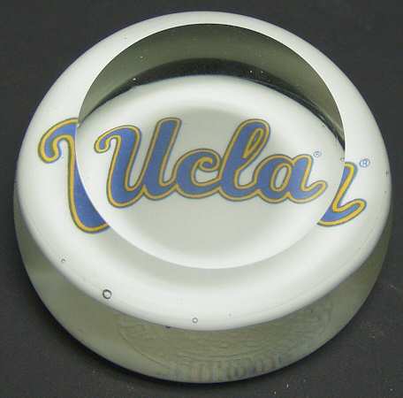 Collegiate Glass Paperweight Ucla - Boxed