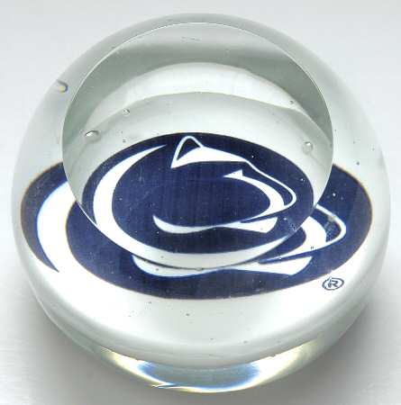 Collegiate Glass Paperweight Penn State University - Boxed