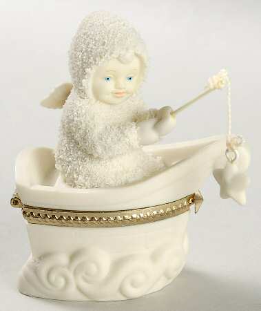 Snowbabies Hinged Box Rock-A-Bye Baby-10 Anniversary - Boxed