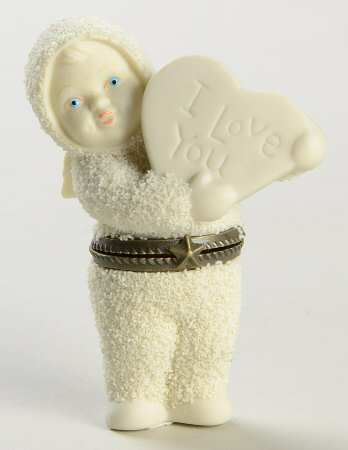 Snowbabies Hinged Box Sweet Heart - Boxed