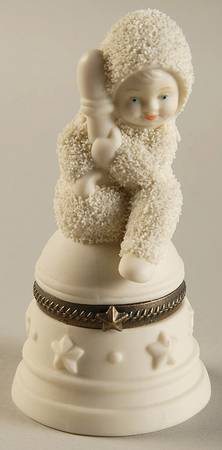 Snowbabies Hinged Box I'Ll Ring For You - Boxed