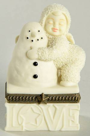 Snowbabies Hinged Box I Love You - Boxed