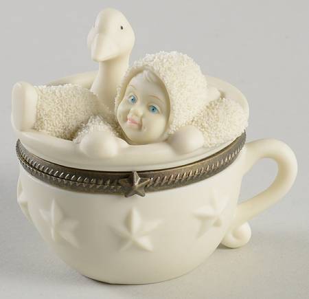 Snowbabies Hinged Box Two For Tea - Boxed