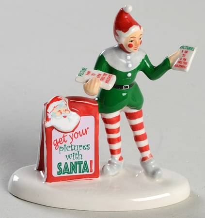 General Village Accessories Get Your Pictures With Santa - With Box Bx813