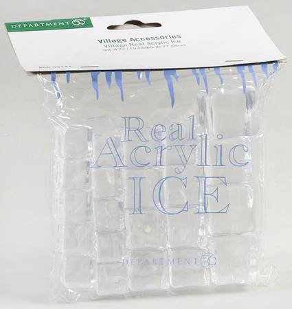 General Village Accessories Village Real Acrylic Ice, S/22 - With Box