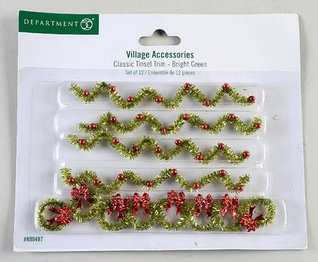General Village Accessories Classic Tinsel Trim - Boxed